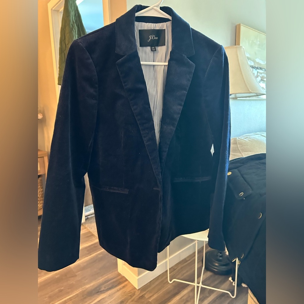 J. Crew Dark Blue Corduroy Jacket